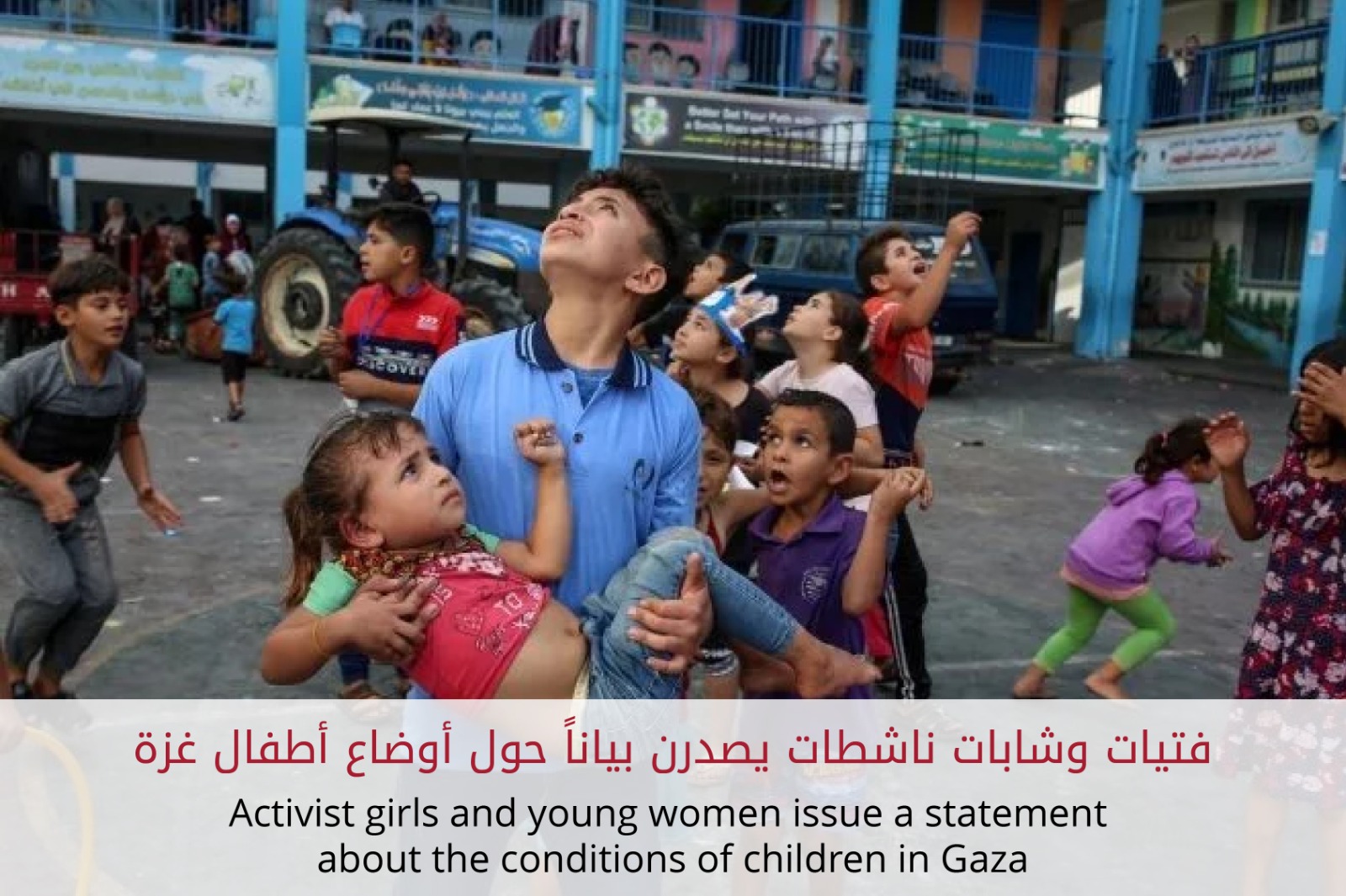 Activist girls and young women issue a statement about the conditions ...